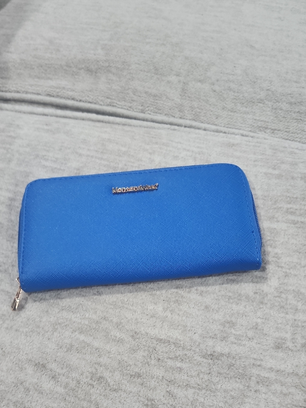 Montana West Royal Blue Zip-Around Wallet